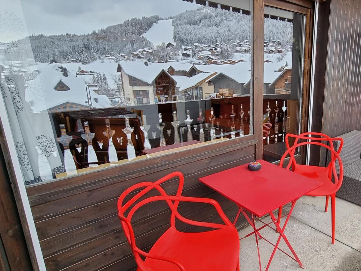 Vintage Chic -Central, Wifi, Mountain View Les Carroz d'Araches Luaran gambar