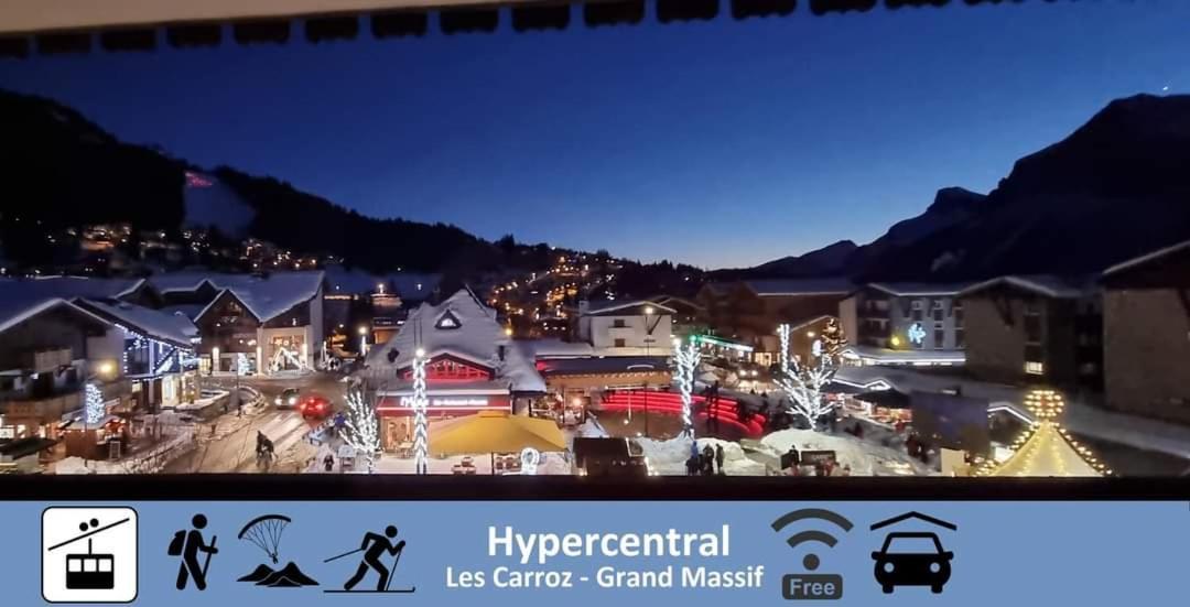 Vintage Chic -Central, Wifi, Mountain View Les Carroz d'Araches Luaran gambar